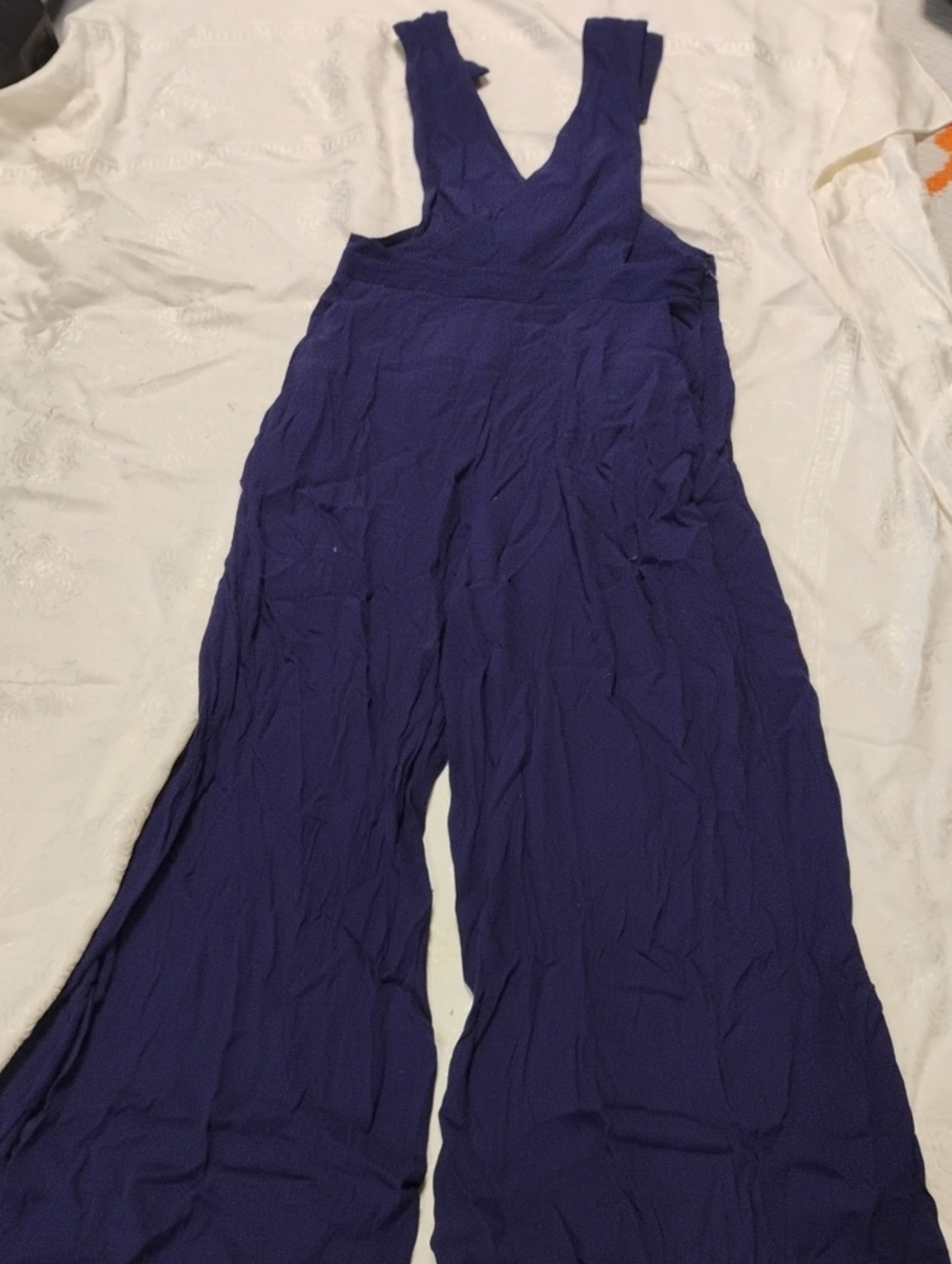 Maeve Deep Indigo Wide-Leg Jumpsuit